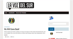 Desktop Screenshot of lavozdelsur.com