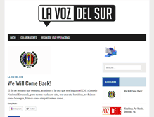 Tablet Screenshot of lavozdelsur.com